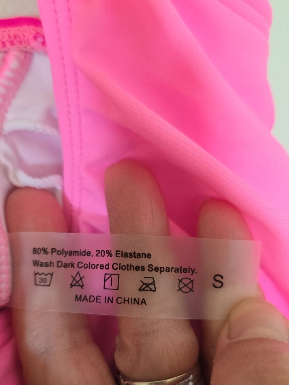 Edelqual | Ruffle Pink Tummy Control Full Coverage One Piece Swimsuit Size Small - Picture 9 of 9